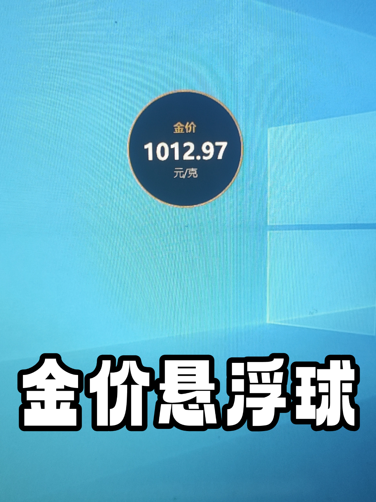 小蚂蚁金价悬浮球查看器
